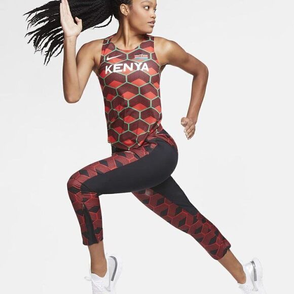 Nike Aeroswift ADV Team Kenya Kipchoge Singlet Tank Women’s Size Medium M Red - Picture 1 of 9